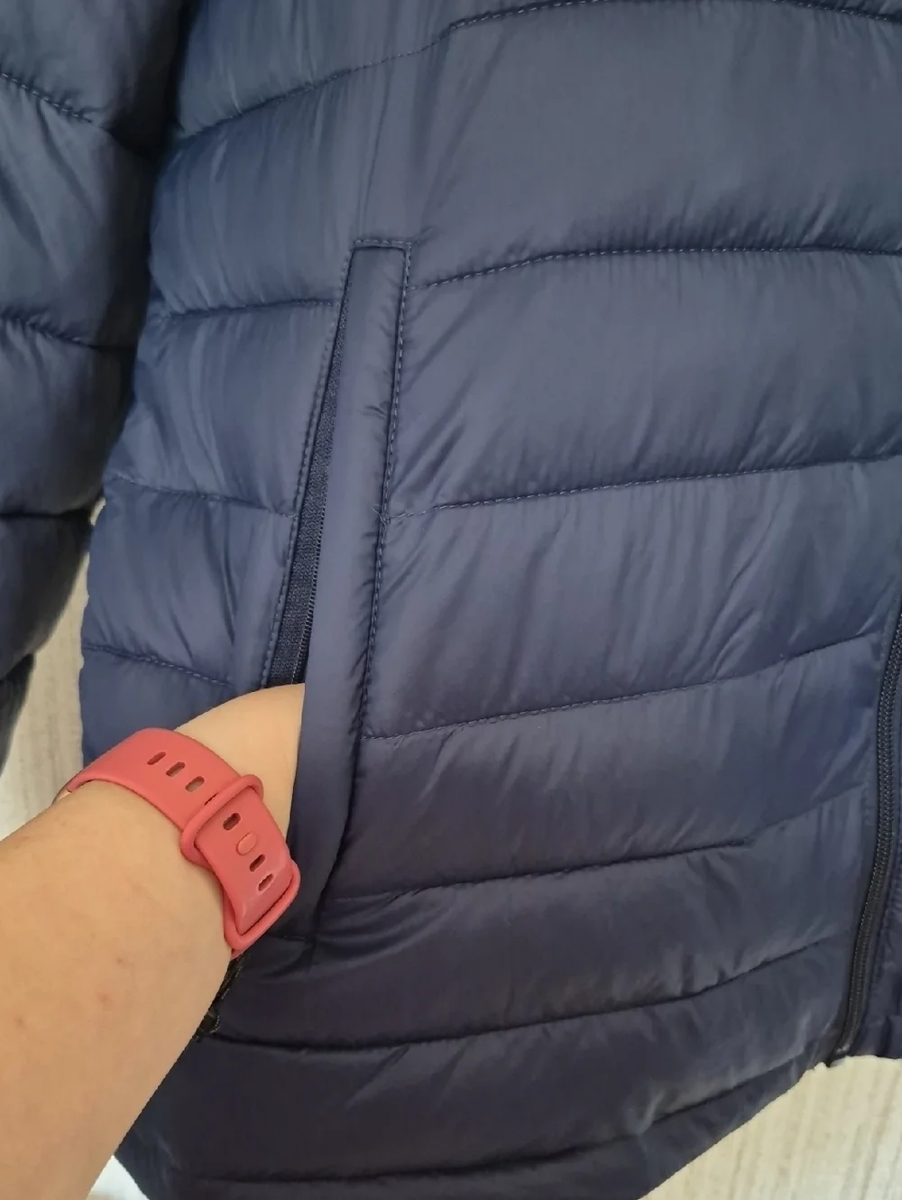NWT Zeroxposur Men's Size XL Blue Quilted Puffer Jacket Pockets Hood